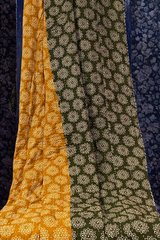 handcrafted reversible mashroo double quilt with filler - Golden Grove