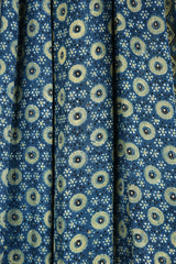 ajrakh modal silk sarees - sapphire gold & flora essence