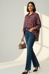Midnight Everyday Ikat Cotton Shirt