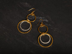jewelry - berserk - gold silver plated ring danglers