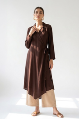 Cocoa Soft Modal Trench Belt Dress