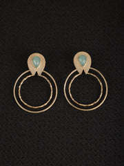 jewelry - berserk - Gold Plated Circular Danglers