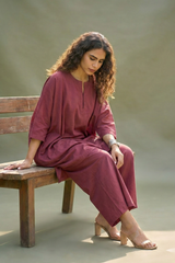 Leisure Kalidar Dusky Rose Kurta