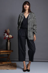 blazer - shadow speckle & charcoal pixels