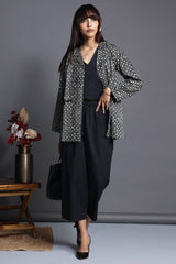 blazer - shadow speckle & charcoal pixels