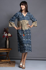 kimono kaftan dress - ocean dance & sunflower meadows