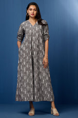 jumpsuit with pockets & sleeves - Ashen Elegance & Frosty Accents