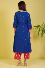 button down a-line kurta gilded sapphire