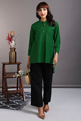 hi-low tunic - leafy mist & garden glory