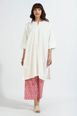 leisure tunic - moonlit ivory & stitched delight