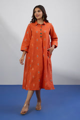 Marigold Muse Long Shirt Dress With Slit