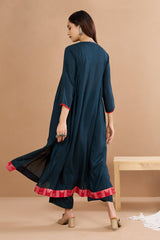 Enchanted Forest Whisper Side Gather A-Line Kurta