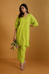 Co-ord Set Leisure Citrus Check Harmony (set of 2)