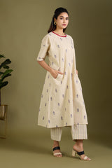 Co-ord set Sandstone Leaves drop shoulder tunic & pants (set of 2)