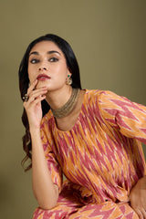 Amber Horizon Jumpsuit with Pintuck & Front Zipper