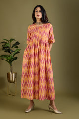 Amber Horizon Jumpsuit with Pintuck & Front Zipper