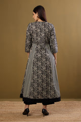 Long Sufi Anarkali Moonlight on Ink
