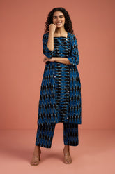 Co-ord Set Stardust Echo Panelled Kurta & Pants