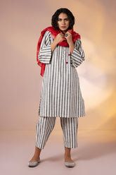 Co-ord Cloud Stripe Kurta & Pants