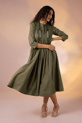 Imperial Grove Infinity Pintuck Dress