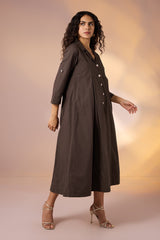Earth Echo Jumpsuit with Pockets & Collar