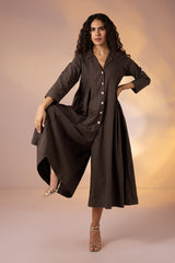 Earth Echo Jumpsuit with Pockets & Collar