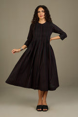 Ember Noir Cascade Infinity Pintuck Dress