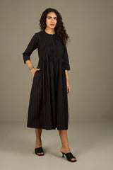 Ember Noir Cascade Infinity Pintuck Dress