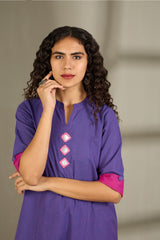 Co-ord Set Orchid Radiance Long Panel Kurta (Set of 2)