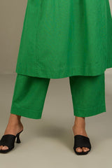 Comfort fit cotton pants - parrot green south cotton