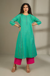 Aqua Grove Kalidar Choga Kurta