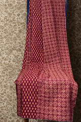handcrafted reversible mashroo double quilt with filler - Royal Amethyst