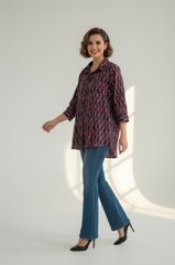 Midnight Everyday Ikat Cotton Shirt