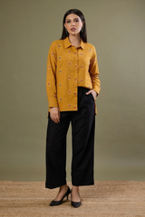 Marigold Mosaic High Low Hem Shirt