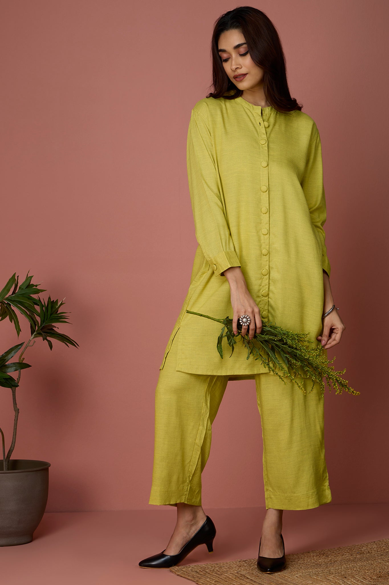 co-ord set - tunic & pant - Sunburst Citrine & Glow Delight