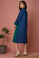 cross shirt dress - Indigo & Emerald