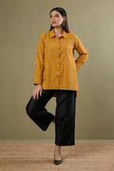 Marigold Mosaic High Low Hem Shirt