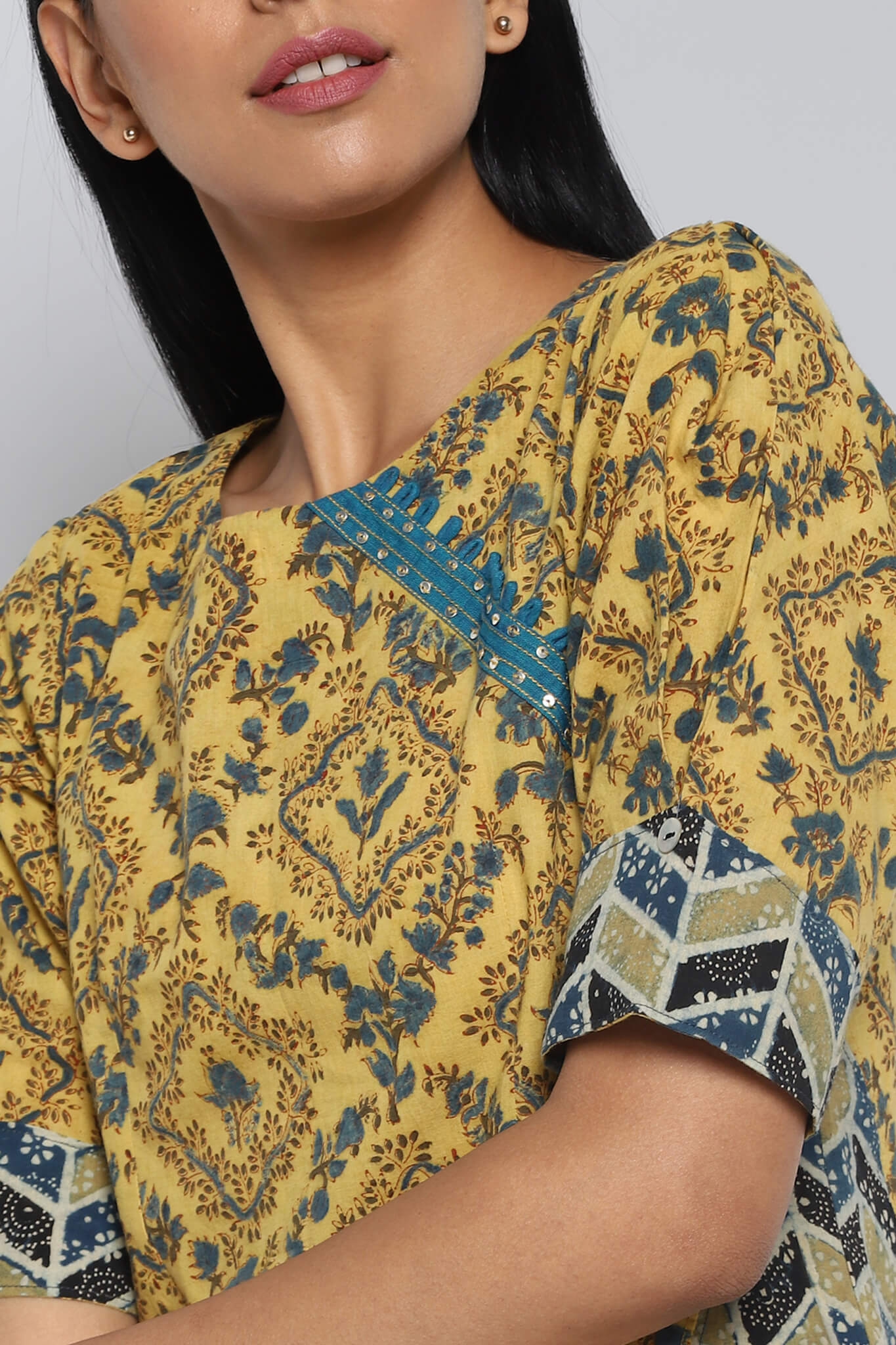 Half Moon Kurta - Summer & Cool Blue