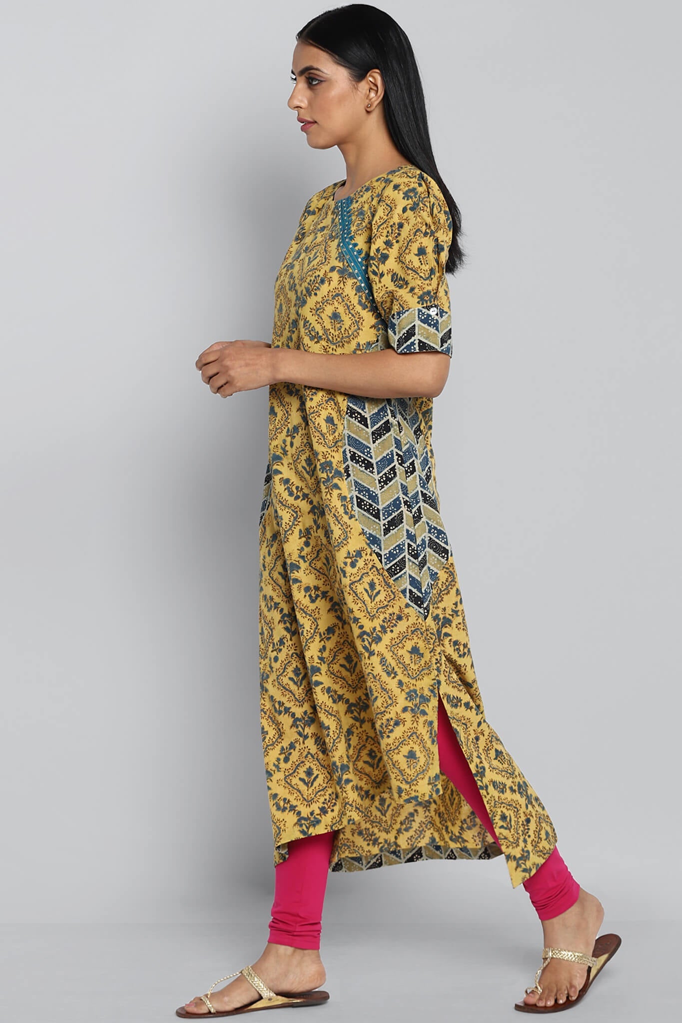 Half Moon Kurta - Summer & Cool Blue