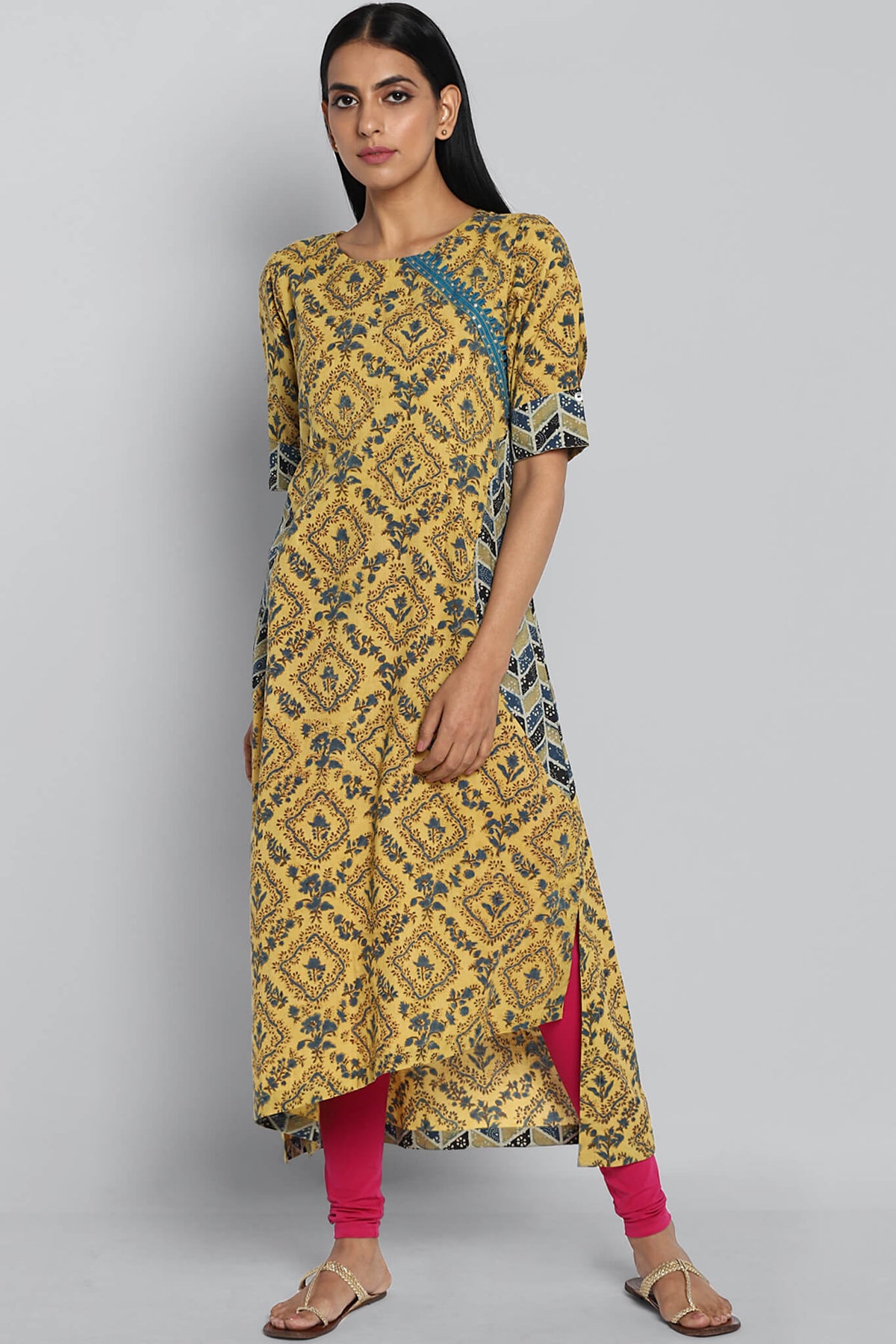 Half Moon Kurta - Summer & Cool Blue