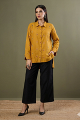 Marigold Mosaic High Low Hem Shirt