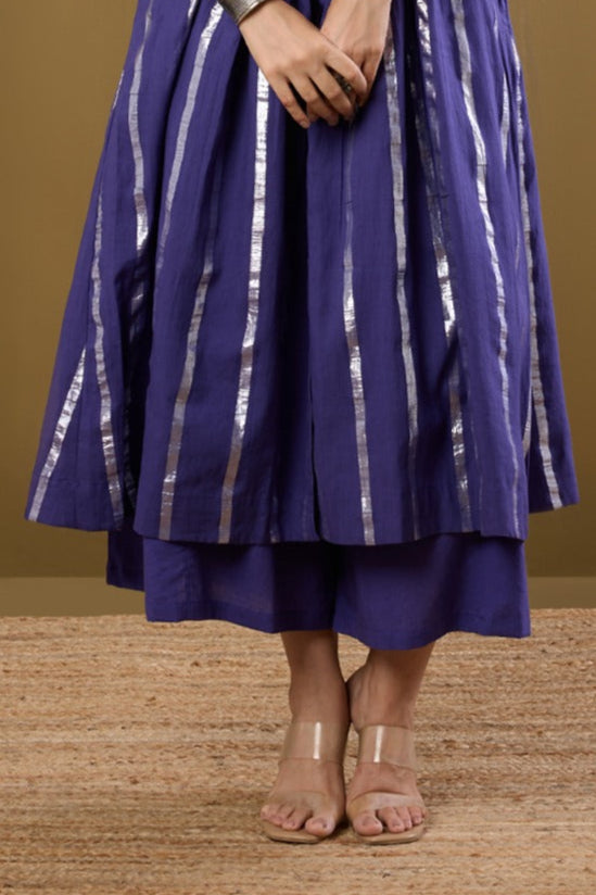 Box Pleated Culotte - Amethyst Hues