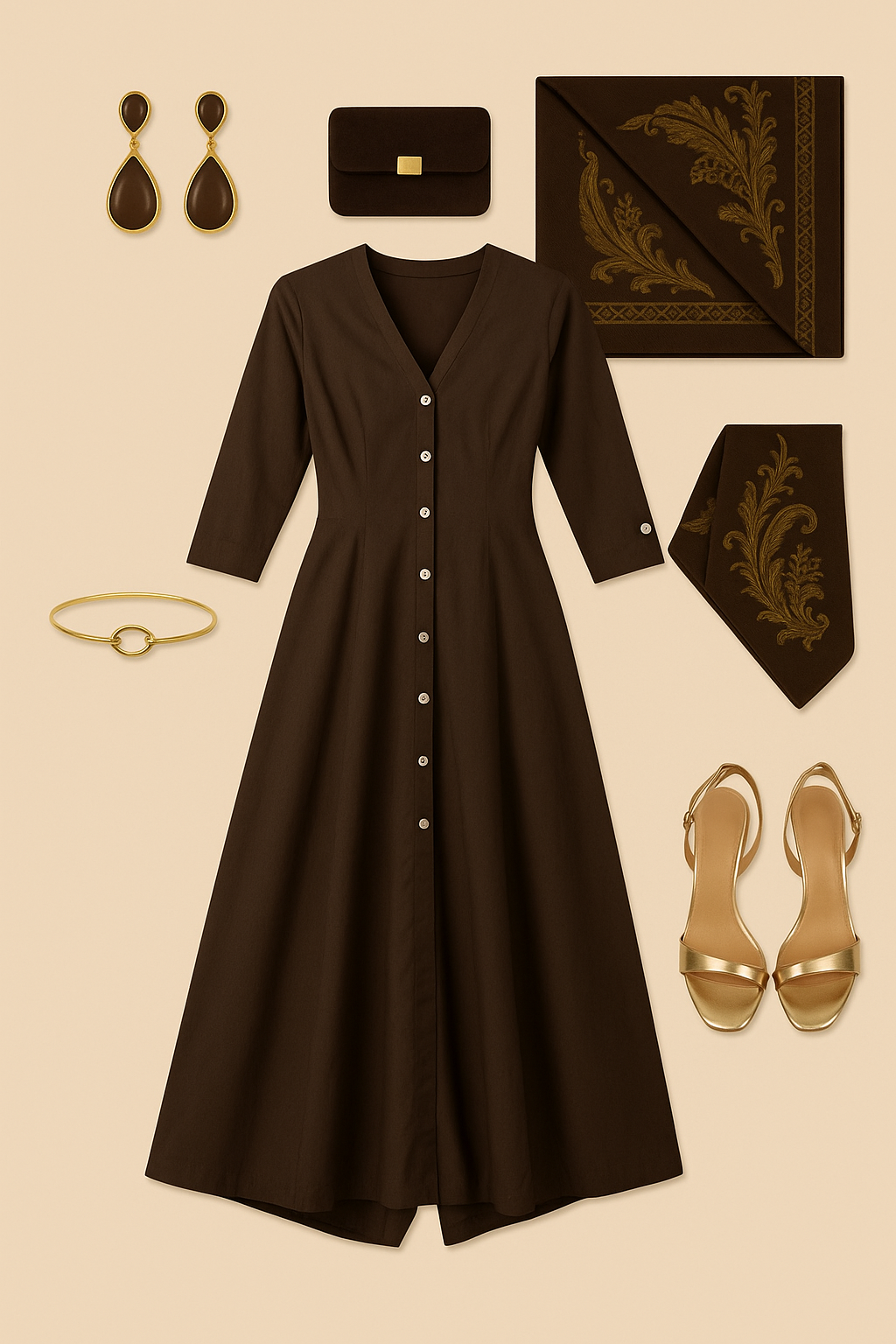 Earth Echo Jumpsuit with Pockets & Collar