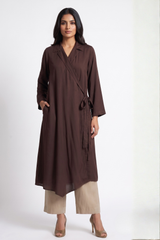 Cocoa Soft Modal Trench Belt Dress