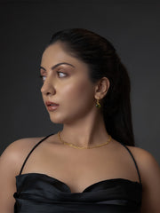 jewelry - berserk - Gold Plated Peridot Drop Loops