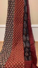 handcrafted mashroo single quilt with filler - ebony & asopalav