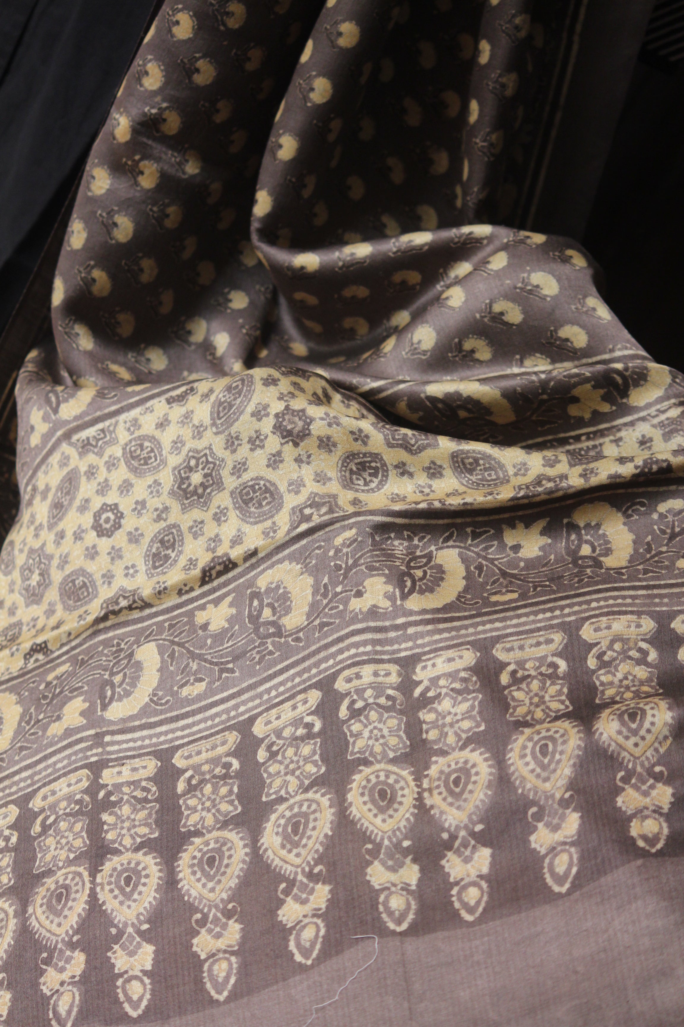 gajji ajrakh dupatta - kashish & kamal butti