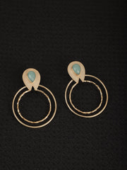 jewelry - berserk - Gold Plated Circular Danglers