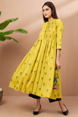 infinity pintuck dress - sunflower shadows