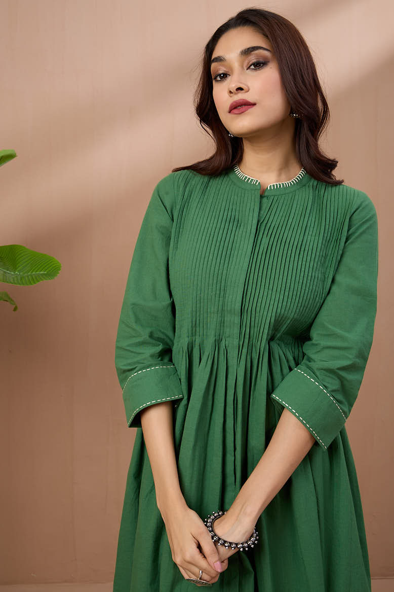 infinity pintuck dress - pine haven
